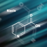 Niacina, ingrediente ativo no tratamento capilar Harmony Hair, melhora a circulação sanguínea do couro cabeludo e promove o crescimento de novos fios.